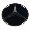 XJBIQ1 New For Mercedes Benz 3d Chrome Black Star Logo Car Front Grille Emblem For Mercedes Benz W205 W212 W207 A B C E SLK GLK CLA CLS