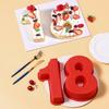 3D Digital Cake Mold Silicone Nonstick Number Cake Pan for Cakes High Low
