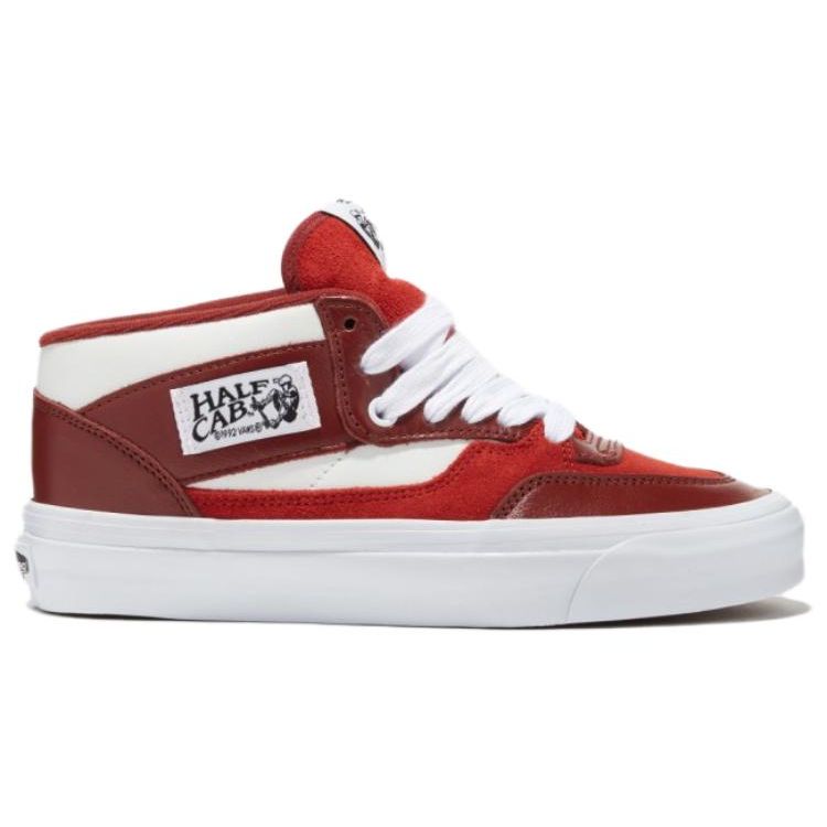 Vans Half Cab 33 Удобные Прочные Скейтбордические Кроссовки Средней Высоты Мужские Кроссовки Красные VN0A5KX66RT1