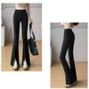 Split Flared Pants Autumn Winter New Narrow Casual Pants Slim Fit Stretch Bell Bottom Pants Nine-point Pants Floor-length Suit Pants