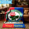 Custom Name Blackburn Rovers Fc Crest Blanket Bedding Blanket for Women Men, Soft Throw Blankets for Couch,Bed, picnic, Christmas gifts