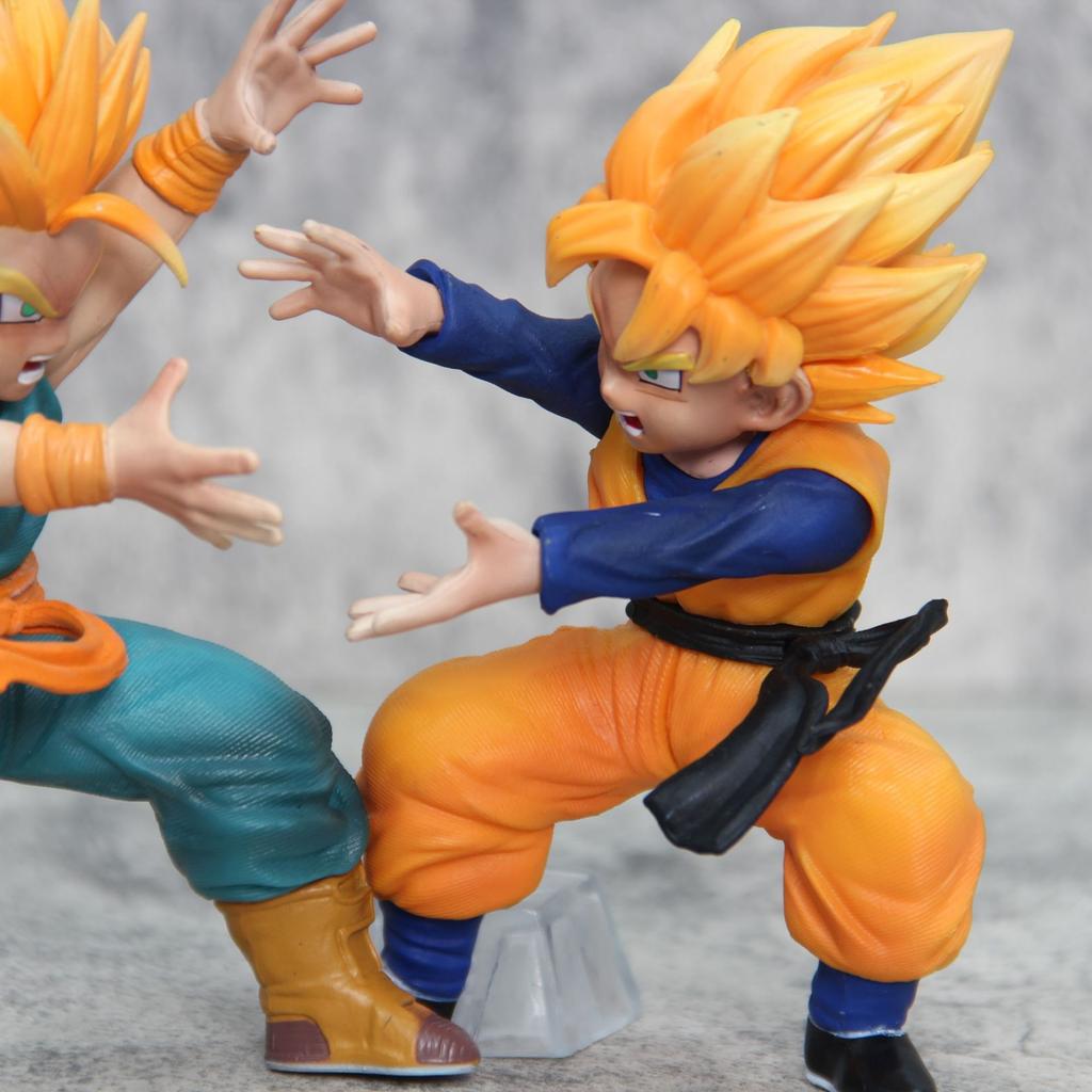 Фигурка Сон Гохана и Транкса из аниме Dragon Ball, 15 см, ПВХ, статуэтка, модель, украшение, коллекционная кукла, игрушка, подарок.