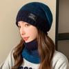 Новые теплые зимние шапки унисекс с плюшевой меховой подкладкой, стильная разноцветная шапка-бини для женщин, модный открытый лыжный теплый костюм с напуском