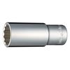 TONE Deep Socket Drive Angle Width Across Flats 24mm (12 Square) HP4D-24L 12.7mm (1/2")