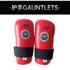 Taekwondo Red/Blue ITF Taekwondo PU Leather Gloves Foot Guard Ankle Gloves Martial Arts Karate Training Protector Equipment