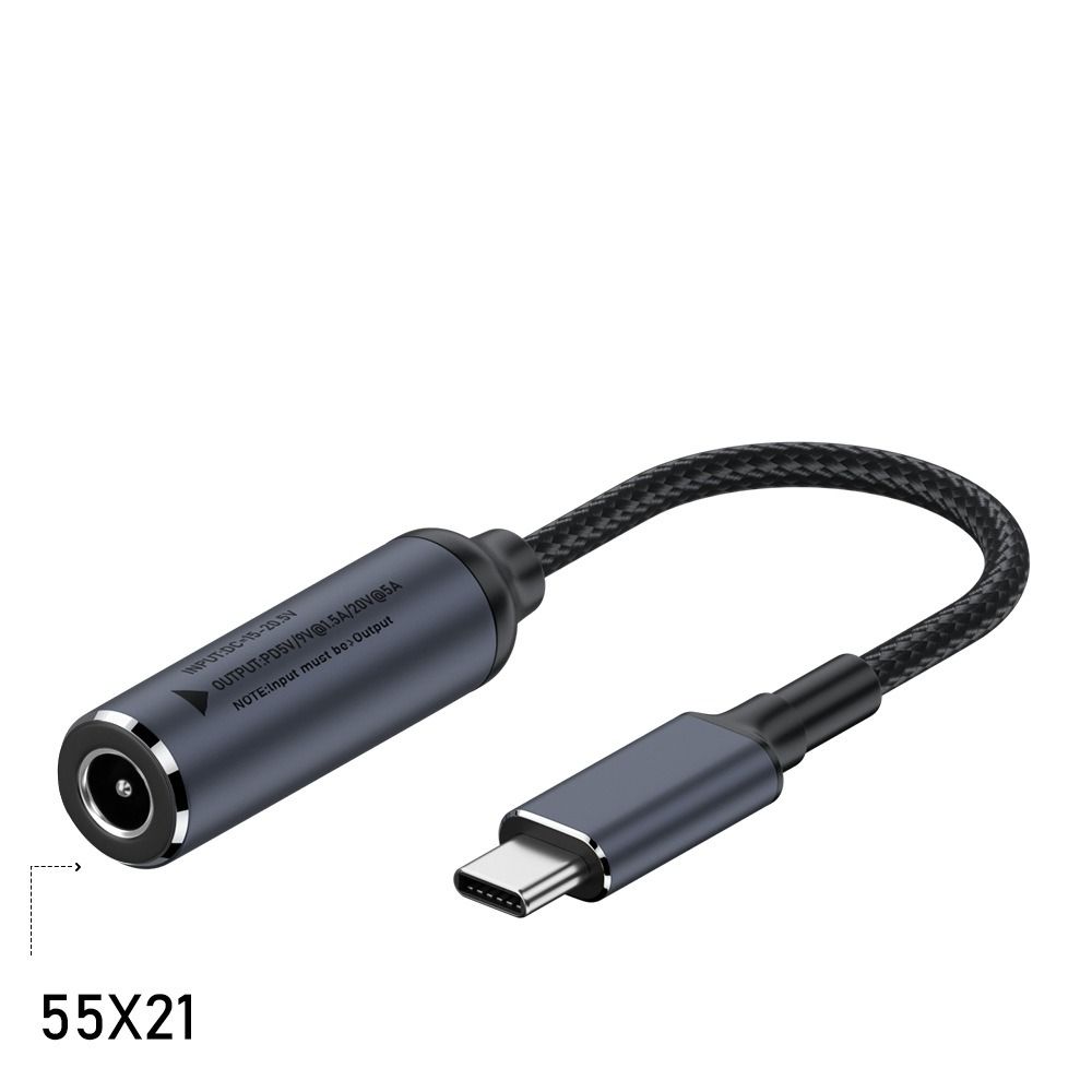 5.5X2.5 7.4X0.6 Кабель для зарядки ноутбука PD 100 Вт Адаптер питания для домашнего офиса Lenovo/HP/Samsung