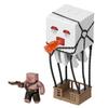 Mattel Minecraft The Movie Big and Noisy Fireball Attacking Gust and Crossbow Piglin Figures for Kids Ages 6 and Up White JFB69