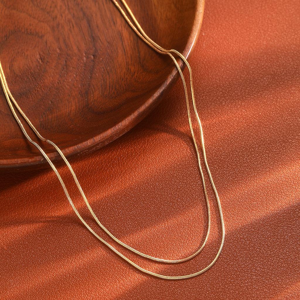 1 шт. Продается модный и минималистичный сверкающий кулон в виде креста с заклепками и двухслойным ожерельем из сплава