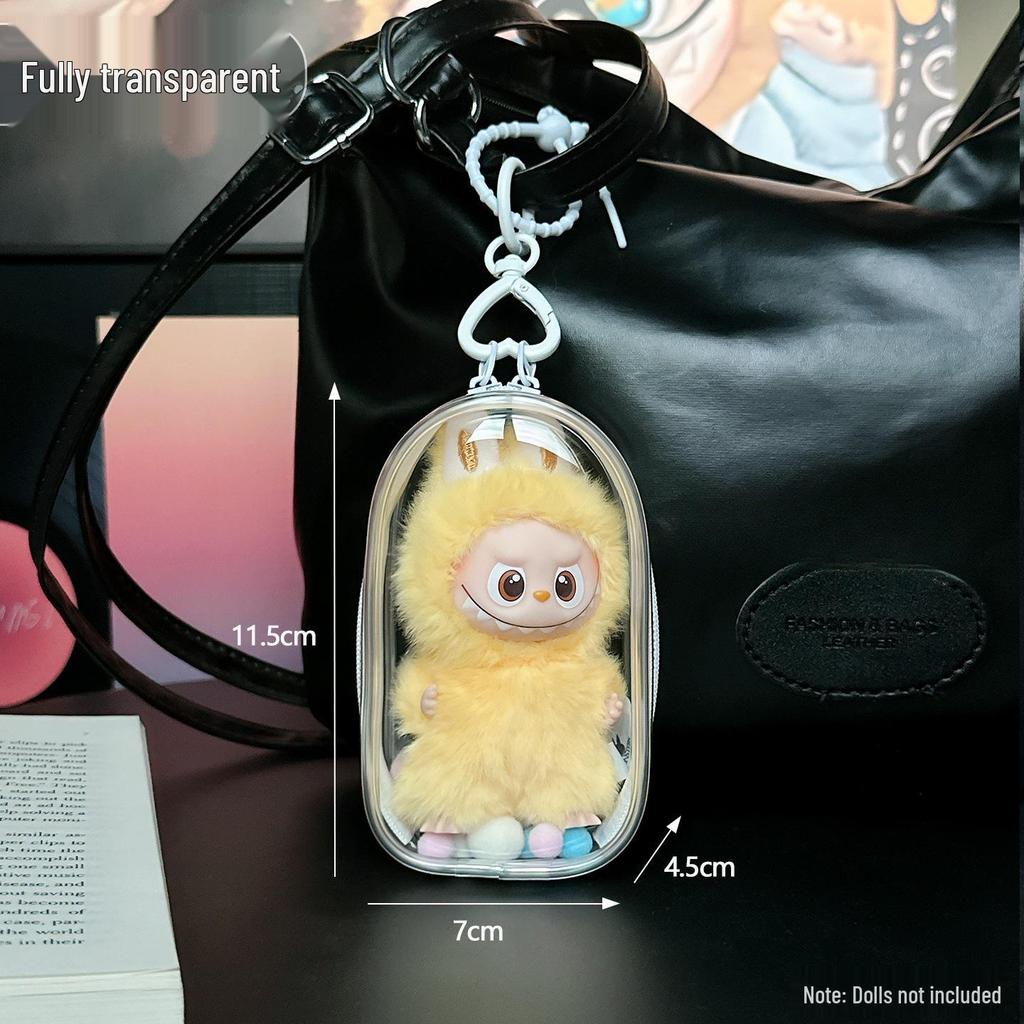 Labubu 4.0 Transparent Protective Case & Dust Cover for Blind Box Ita Bag