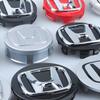 4Pcs Car Logo Wheel Hub Center Caps Decoration Accessories For Honda Fit Jazz GK5 Civic Type-R CRV Pilot Accord Insight Spirior