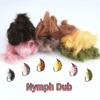 2g/Pack Fine Fibers Nymph Flash Dub Fly Tying Material For Scuds Nymphs Shrimps Body and Trout Bass Salmon Fly Fishing Lure