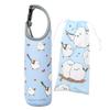 Limited Edition Tit Plastic Bottle Cover with Mini Drawstring Water Bottle Tit Kotori Smile Long-tailed Bag, Blue. Bottle/Plastic Case, Long-tailed