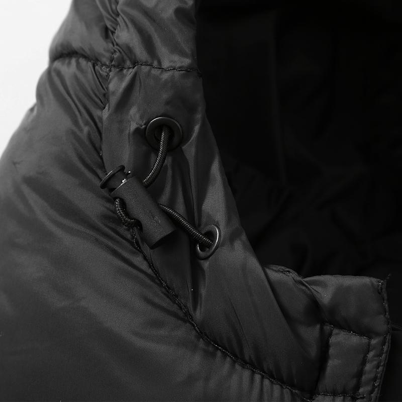 Зимняя мужская куртка без рукавов с капюшоном, парка, повседневный толстый теплый черный жилет для мужчин, верхняя одежда