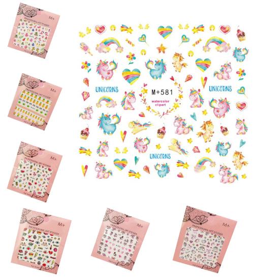 Awesome Nail Art Stickers Waterproof Lightweight Thin