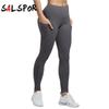 Женские леггинсы с карманами для тренировок, эластичные узкие брюки с высокой талией, брюки для фитнеса, бега, йоги