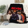 Rock Band A-AC D-DC Back In Black Blanket Plush Nap Sofa rug for Living Room Warm Office Bedroom Birthday Home Travel Kid Gifts