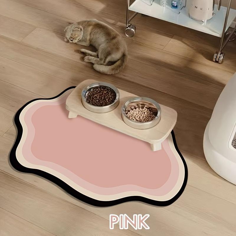 Универсальный нескользящий коврик для кормления кошек - Непротекаемый, Легко моющийся, Прочный силиконовый материал, Идеально подходит для кошек и хранения корма для домашних животных, Прочный коврик для кошек
