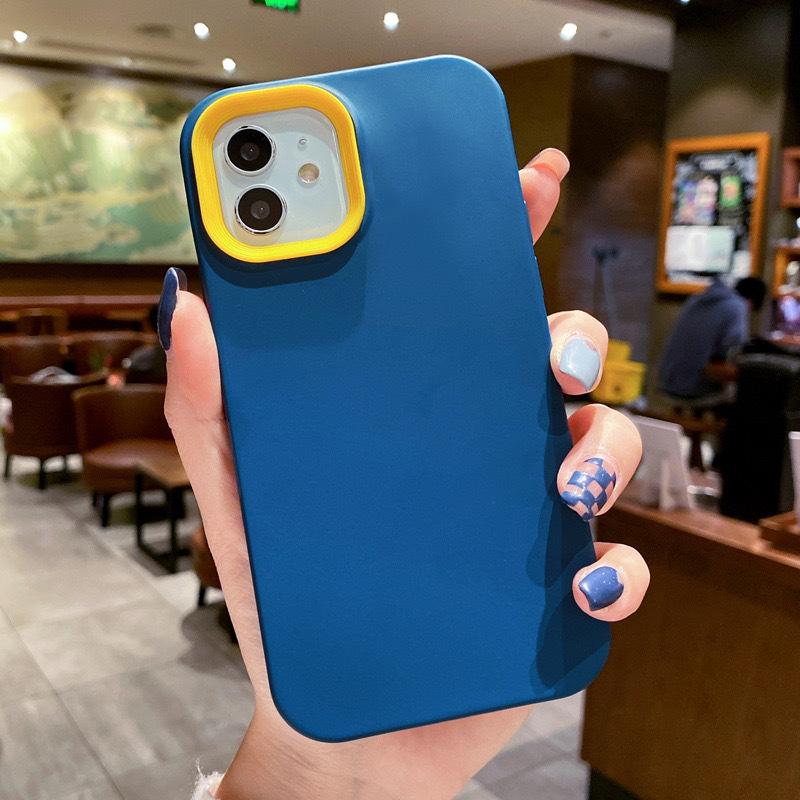 Простой чехол-накладка «три в одном» цвета конфеты, подходит для iPhone15/14ProMax, Apple 13, чехол для мобильного телефона 12/11, силиконовый чехол