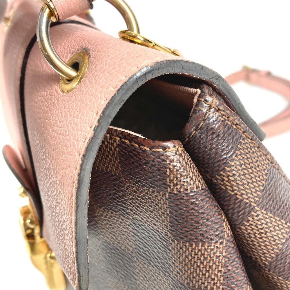 Louis Vuitton N42262  Damier Crampton Bag Hand Bag Backpack Canvas pink/Brown