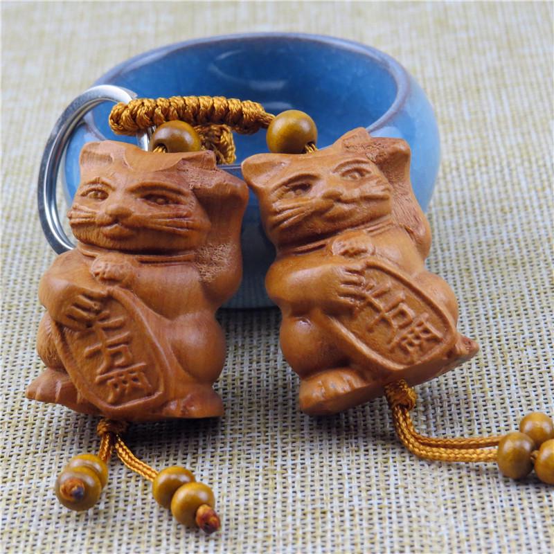 Брелок-подвеска в виде тыквы Pixiu из красного дерева с 3D-резьбой