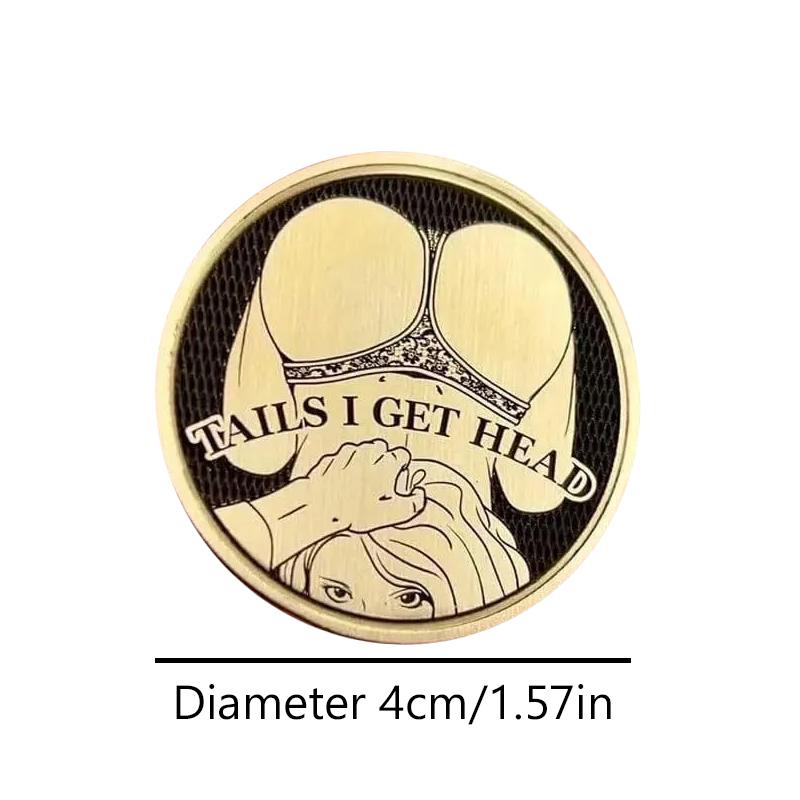 Смешные монеты «Орел и решка», «Орел и решка» - «Решка и решка» Двусторонняя взрослая сексуальная монета на удачу