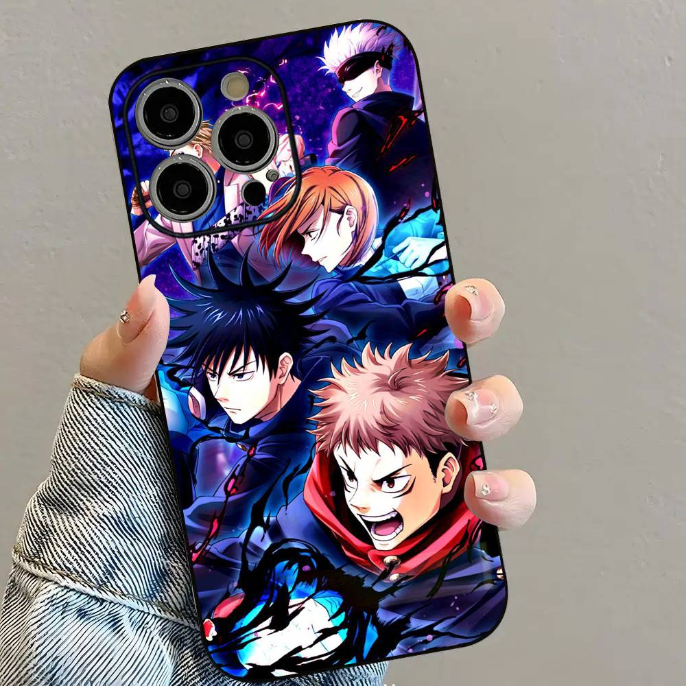 Чехол для телефона с аниме J-Jujutsu K-Kaisen для iPhone 16 15 14 13 12 11 PRO MAX PLUS Mini, мягкий ТПУ, приятный для кожи