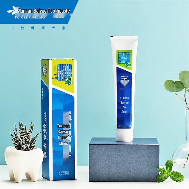 Зубная паста Yunnan Baiyao с мятной жвачкой (4 x 150 г)