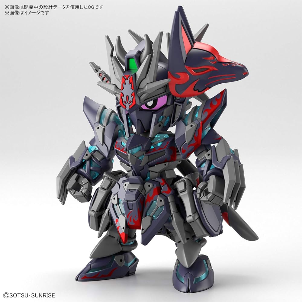 Bandai Spirits SDW Heroes Саске Дельта Гандам Пластиковая модель с цветовой кодировкой