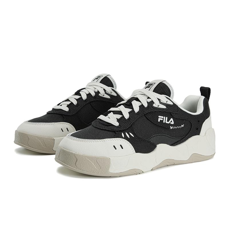 Fila Серия Milano Обувь меняющая цвет Хамелеон Удобные дышащие низкие кроссовки Женские кроссовки Черный Белый F12W623305FBT