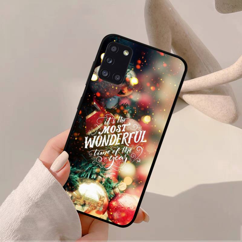 Новогодний Рождественский чехол для телефона Samsung A 51 30s 71 21s 10 70 31 52 12 30 40 32 11 20e 20s 01 02s 72 чехол