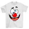 Crazy Face Red Nose Novelty Funny T-Shirt Adults and Kids Comedy Tee Shirt