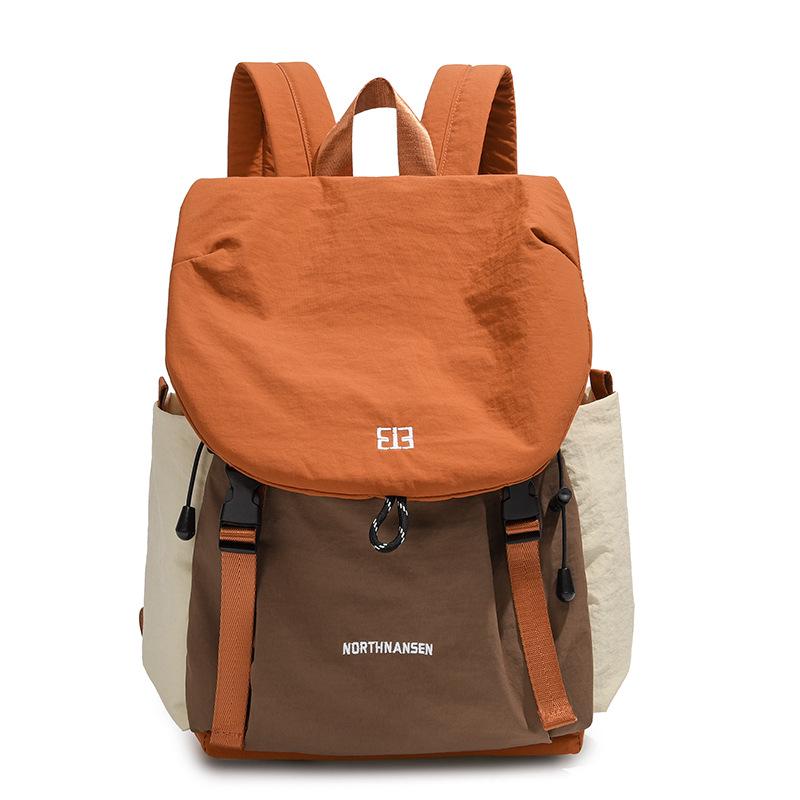Versatile Lightweight Patchwork Backpack - Large Capacity for Travel, Students, and Commuters