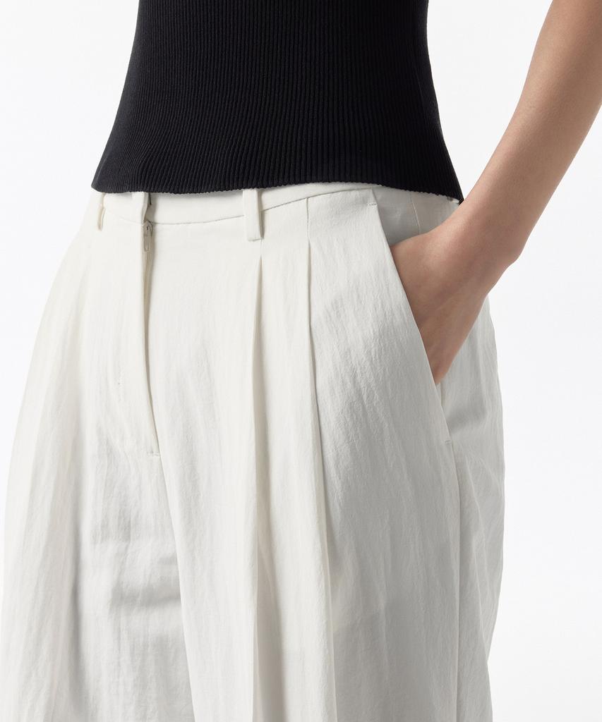 MUSINSA STANDARD WOMAN Women'S Crinkle Wide Pants [White]