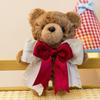 Teddy Cute Couple Bear Keychain Adorable Plush Bear With Bow Tie Decoration