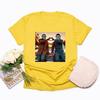 90s Horror Movie T Shirt Michael and Jason Heart Hands TShirts Unisex Graphic T Shirts Funny Halloween Tshirt Halloween Gifts