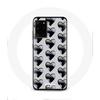 Case for Samsung Galaxy S11 Plus Black Hearts Background