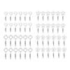 12pcs 2.8in Double Headed Memo Clip Metal Card Holder Wire Photo Clamp for Hanging Photo Display