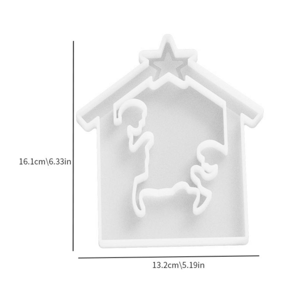 Handmade Jewelry Stand Casting Molds Christmas DIY Candle Holders Portable Ornaments Molds