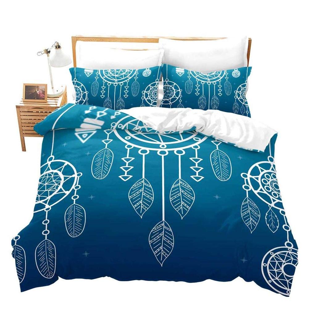 Cartoon Dreamcatcher Duvet Cover Collection Single King Feather Bedding Collection Microfiber Bohemian Comforter Cover For Girls Women Room