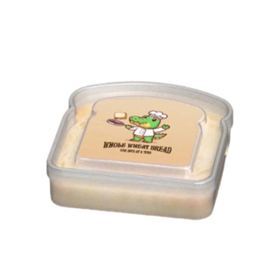 Прозрачная коробка для хлеба, пищевой контейнер, не содержащий бисфенола А, многоразовый, легкий, портативный, коробка для тостов, сэндвич-контейнер, пищевой контейнер