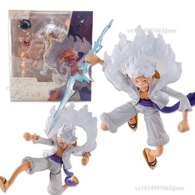 Нетоксичная фигурка Luffy из одного куска, фигурки Luffy Gear 5 Nika Luffy, фигурка действия Luffy, ПВХ, GK, статуя, модель, кукла, коллекция, декор для стола, игрушки, подарок на день рождения