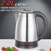 Электрический чайник 2 л из нержавеющей стали, портативный кипятильник, быстрое кипячение, умный чайник для дома, кухни, отеля, офиса, чайник для воды