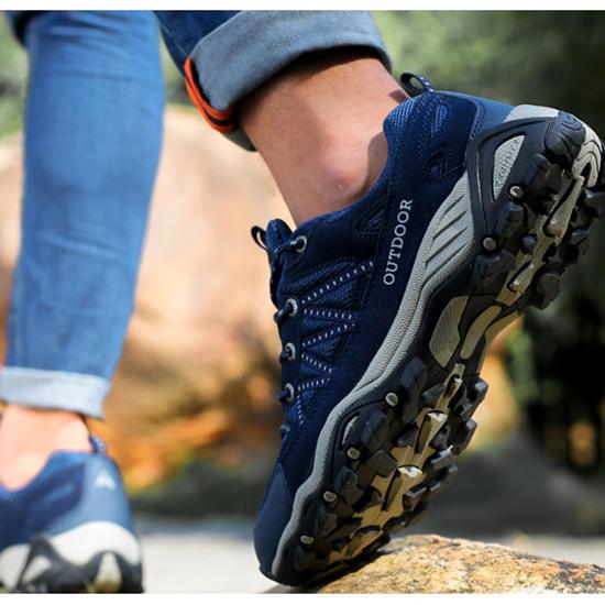 Большие уличные походные ботинки для пар, спортивная обувь для весны и лета, мужская и женская обувь из сетчатой ткани с защитой от скольжения для путешествий и бездорожья