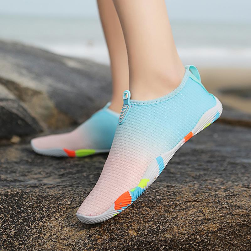 Мужская эластичная мягкая обувь Aqua Женские легкие быстросохнущие забродные кроссовки для прогулок по морю Обувь для серфинга Слипоны для плавания Размер 35-46