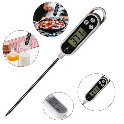 Цифровой термометр для еды с мгновенным считыванием данных, водонепроницаемый термометр для мяса с длинным зондом, дисплей с подсветкой для готовки