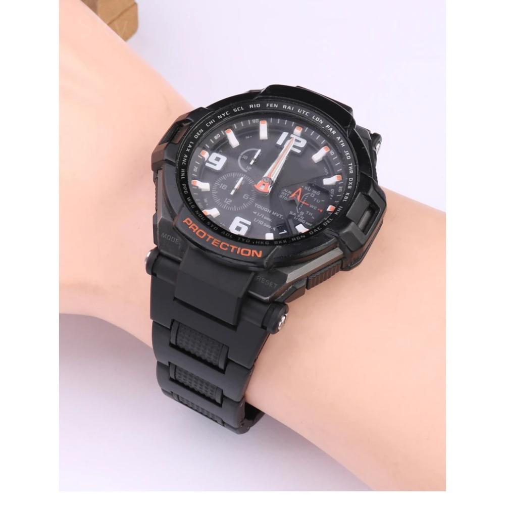 Для Casio G-shock Специальный Выпуклый Интерфейс Складная Пряжка Серия Air Fighter Пластик Сталь Ремешок для Мужских Часов GW-A1100 Gw4000 Ga1100