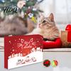 Адвент-календарь с игрушками для кошек Набор для питомцев для кошек Безопасный или собаки 24-дневный Рождественский интерактивный набор жевательных игрушек Мячики