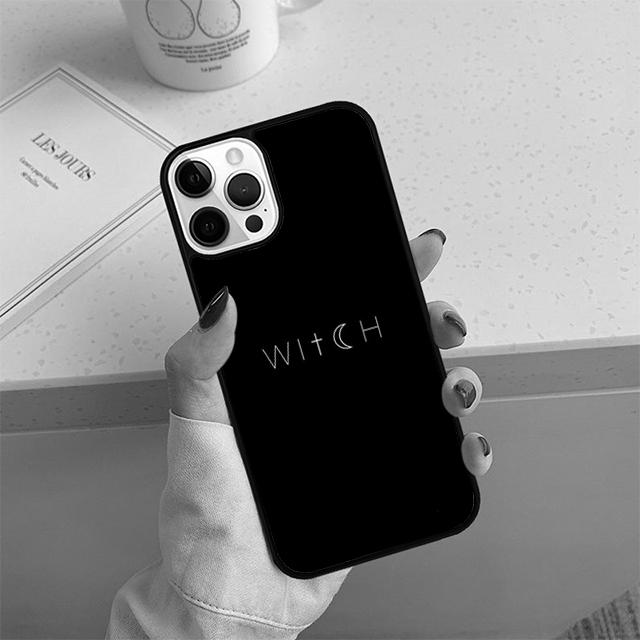 Чехол для телефона 'Ведьма Ведьмы Луна' для iPhone 17 Air 13 12 14 15 16 Чехол для Apple 14 15 16 Pro Max Plus Coque