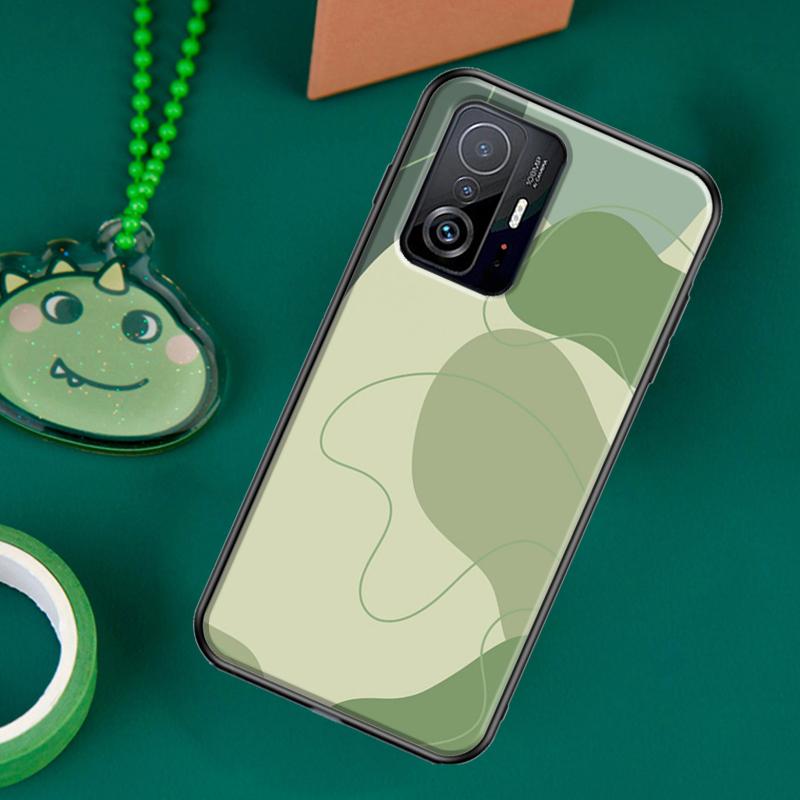 Эстетичный чехол Sage Green для POCO F5 X5 X3 Pro X4 F4 GT F3 M5s C40 Чехол для Xiaomi 13 12 Lite 11T 12T Pro 12X