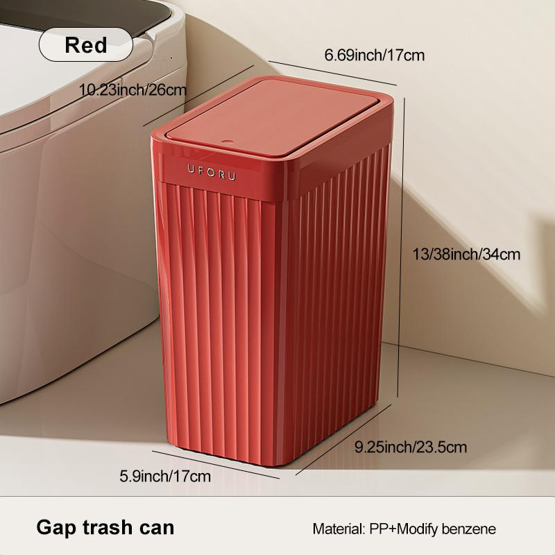 1pc Push-button waste bin, large capacity, non-slip base, sealed odour-proof lid, suitable for kitchens, bathrooms, offices